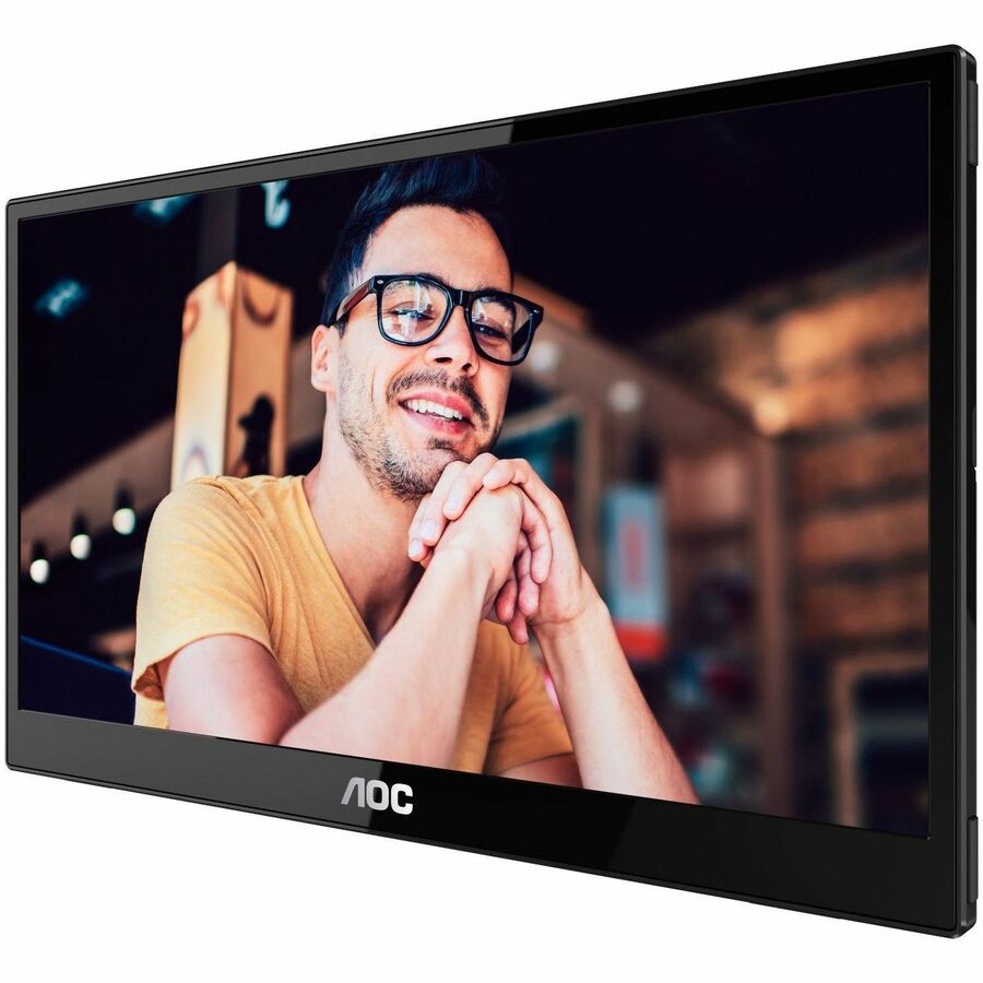 AOC 16T3E 16" Class Full HD LED Monitor - 16:9 - Black 16T3E
