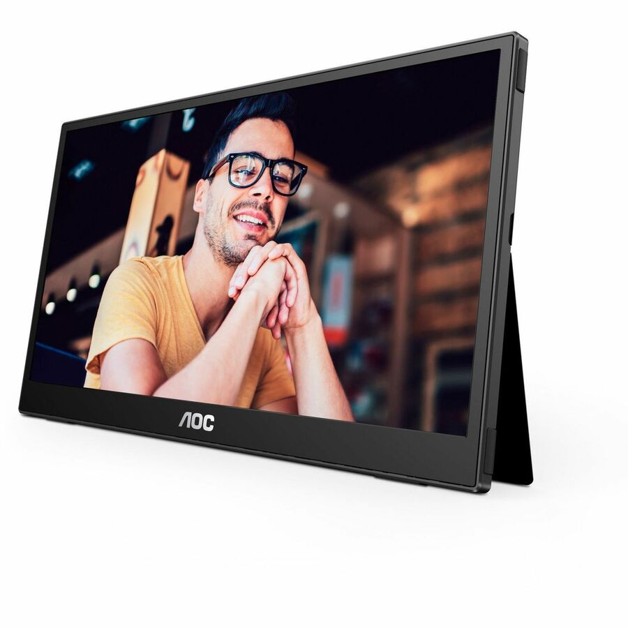 AOC 16T3E 16" Class Full HD LED Monitor - 16:9 - Black 16T3E