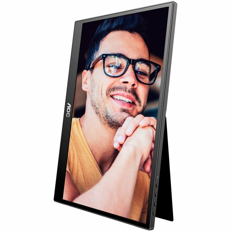 AOC 16T3E 16" Class Full HD LED Monitor - 16:9 - Black 16T3E