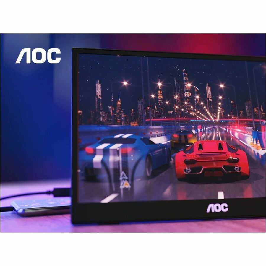 AOC 16T3E 16" Class Full HD LED Monitor - 16:9 - Black 16T3E