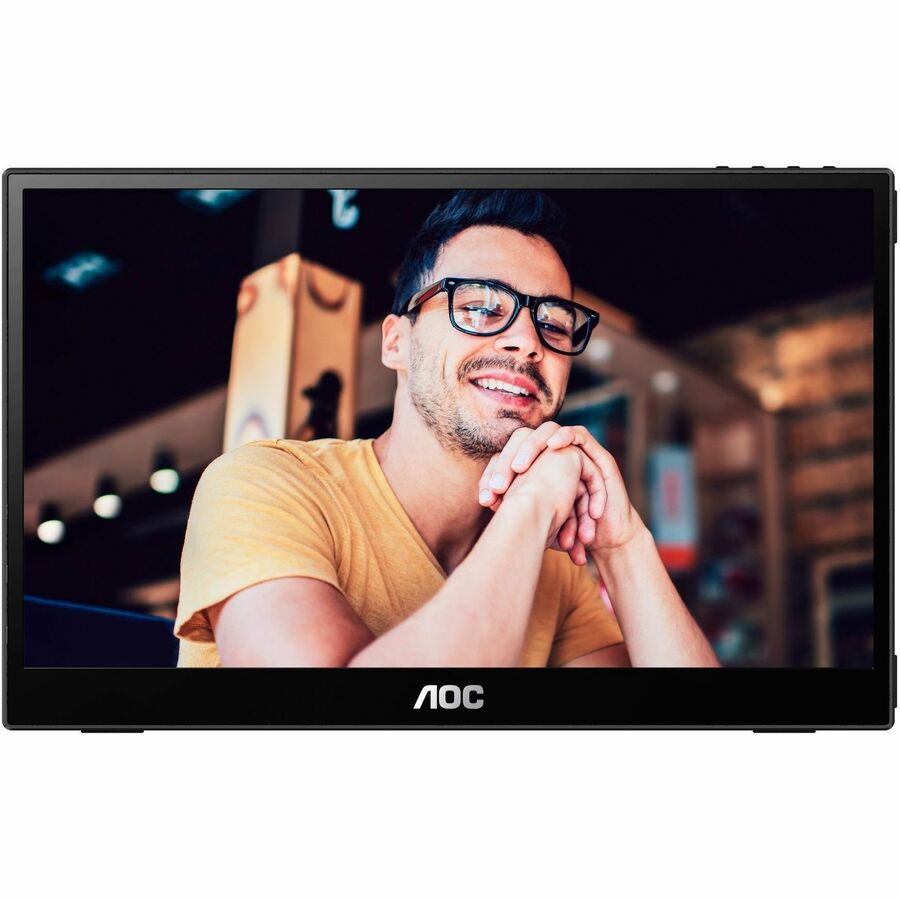 AOC 16T3E 16" Class Full HD LED Monitor - 16:9 - Black 16T3E