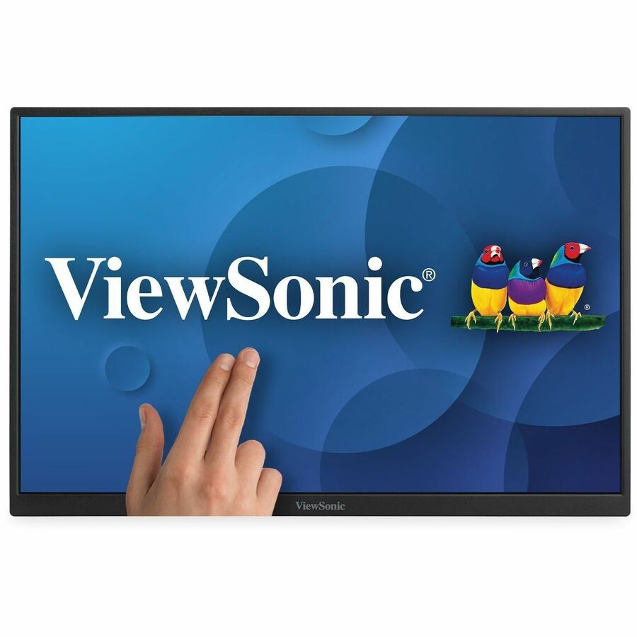 ViewSonic TD1656-2K 16 Inch WQXGA 1600p IPS Touchscreen Portable Monitor with 2 Way Powered 65W USB C, and Built-in Stand with Smart Cover TD1656-2K