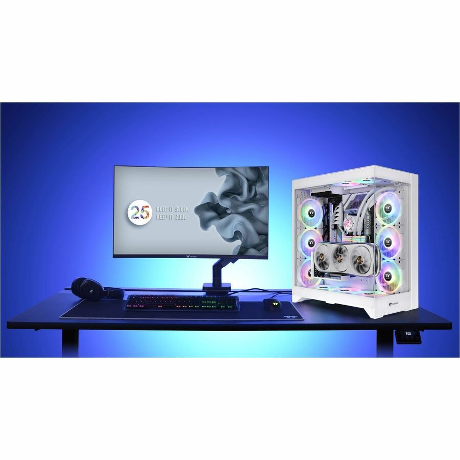 Thermaltake CTE E600 MX Snow Mid Tower Chassis CA-1Y3-00M6WN-00