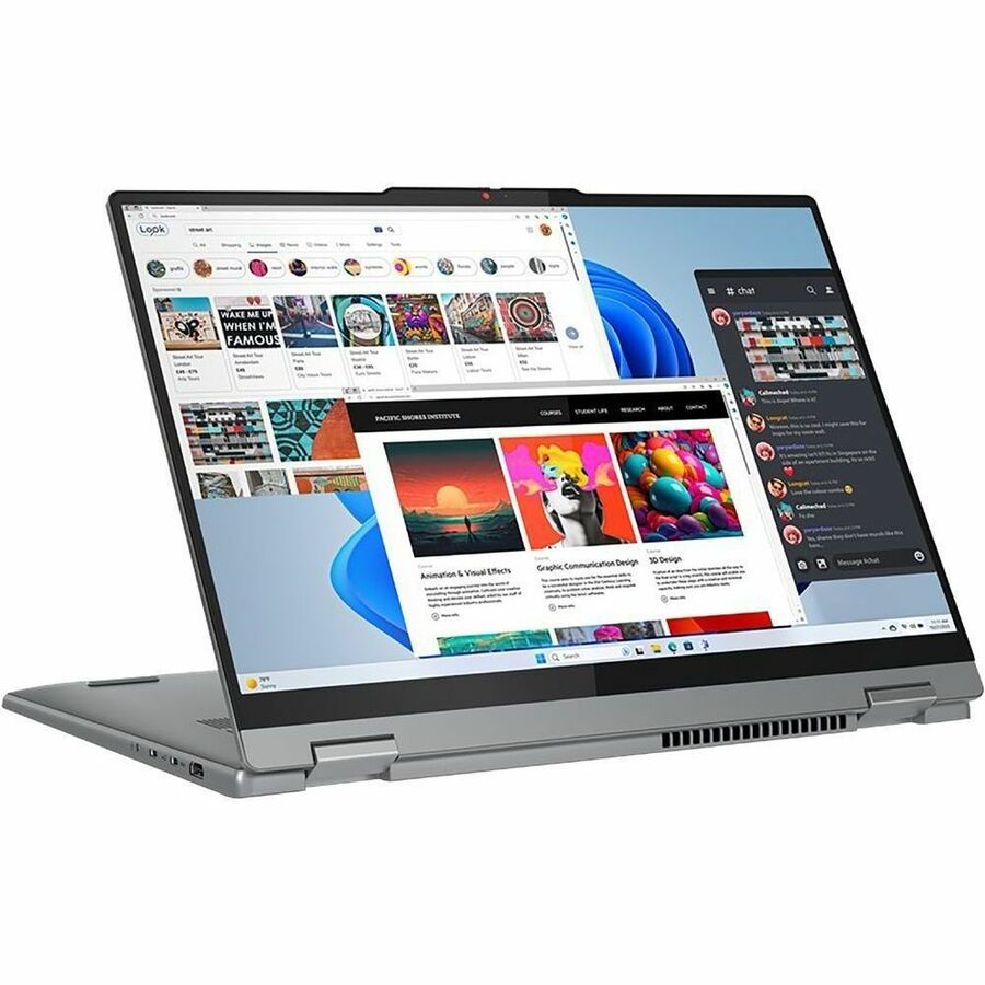 Lenovo IdeaPad 5 16IRU9 83DU0005US 16" Touchscreen Convertible 2 in 1 Notebook - WUXGA - Intel Core 5 120U - 8 GB - 512 GB SSD - English (US) Keyboard - Luna Gray 83DU0005US