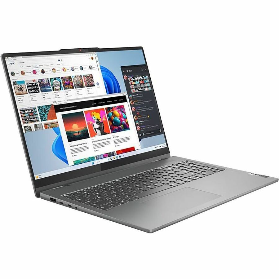 Lenovo IdeaPad 5 16IRU9 83DU0005US 16" Touchscreen Convertible 2 in 1 Notebook - WUXGA - Intel Core 5 120U - 8 GB - 512 GB SSD - English (US) Keyboard - Luna Gray 83DU0005US