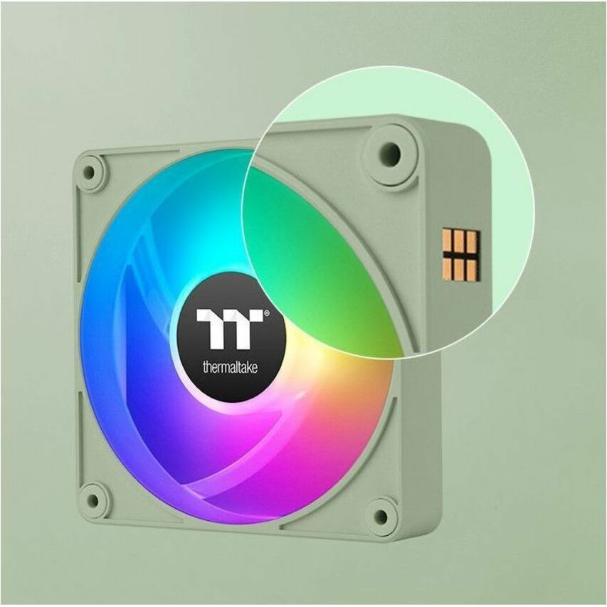 Thermaltake CT140 EX Reverse ARGB Sync PC Cooling Fan Matcha Green (3-Fan Pack) - 3 Pack CL-F199-PL14MG-A