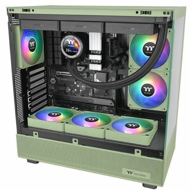 Thermaltake CT140 EX Reverse ARGB Sync PC Cooling Fan Matcha Green (3-Fan Pack) - 3 Pack CL-F199-PL14MG-A