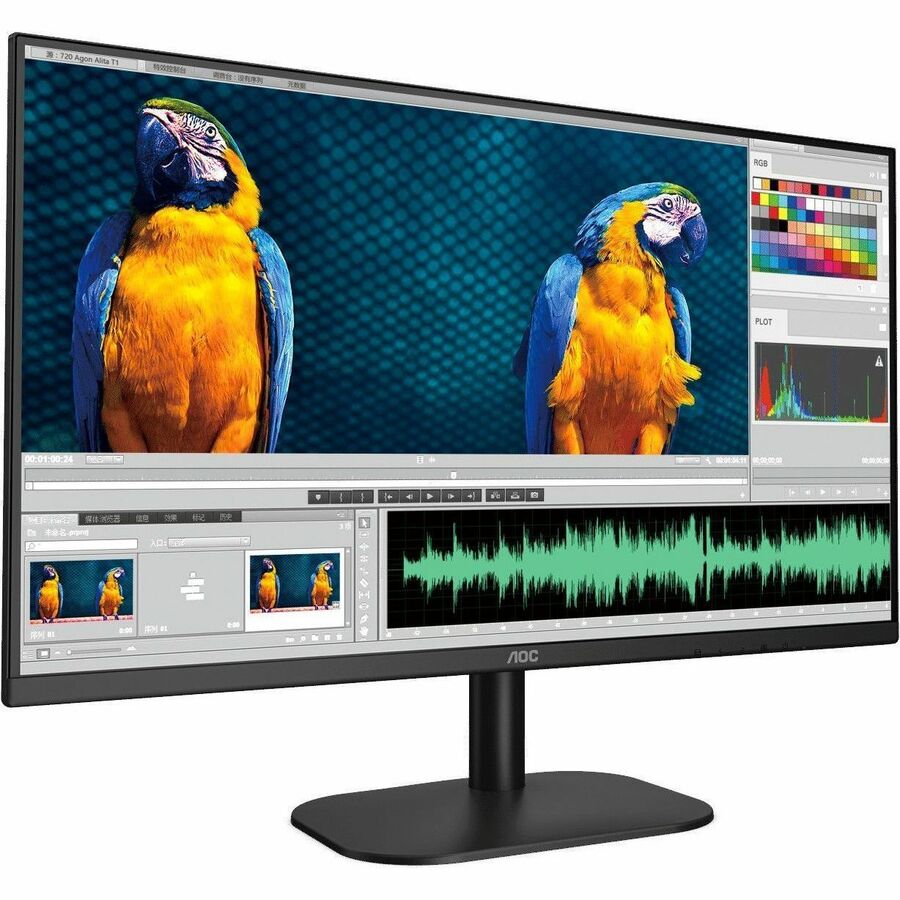 AOC 22B2HM2 22" Class Full HD LED Monitor - 16:9 - Textured Black 22B2HM2