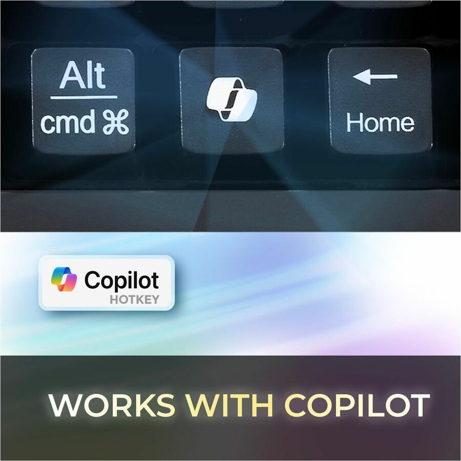 Adesso Multi-OS Mechanical Compact Keyboard With CoPilot AI Hotkey AKB-610UB