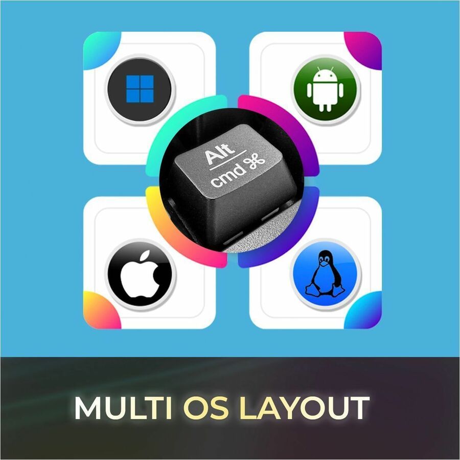 Adesso Multi-OS Mechanical Compact Keyboard With CoPilot AI Hotkey AKB-610UB