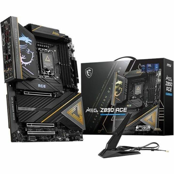 MSI MEG Z890 ACE ATX Motherboard LGA 1851 for Intel Core Ultra series 2 CPU with DDR5 RAM supports Z890ACE