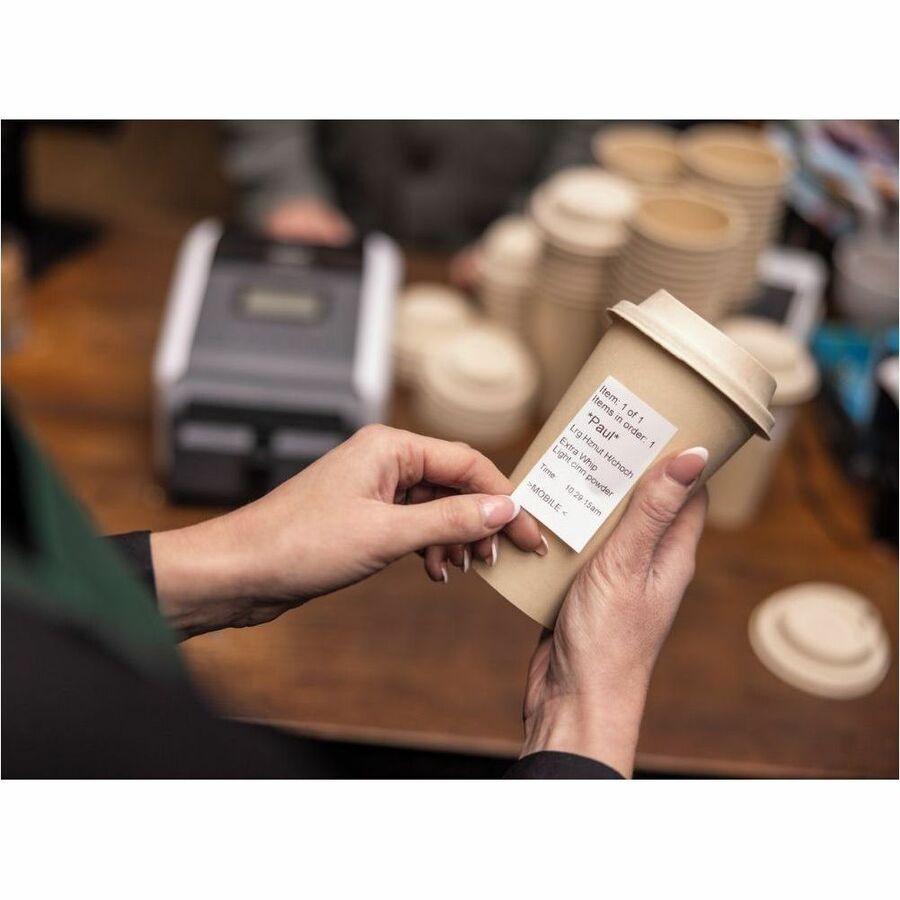 Brother TD-4550DNWBFC Desktop Direct Thermal Printer - Monochrome - Label Print - Fast Ethernet - USB - USB Host - Serial - Bluetooth 4.2 - IEEE 802.11a/b/g/n Wireless LAN - With Cutter TD4550DNWBFC