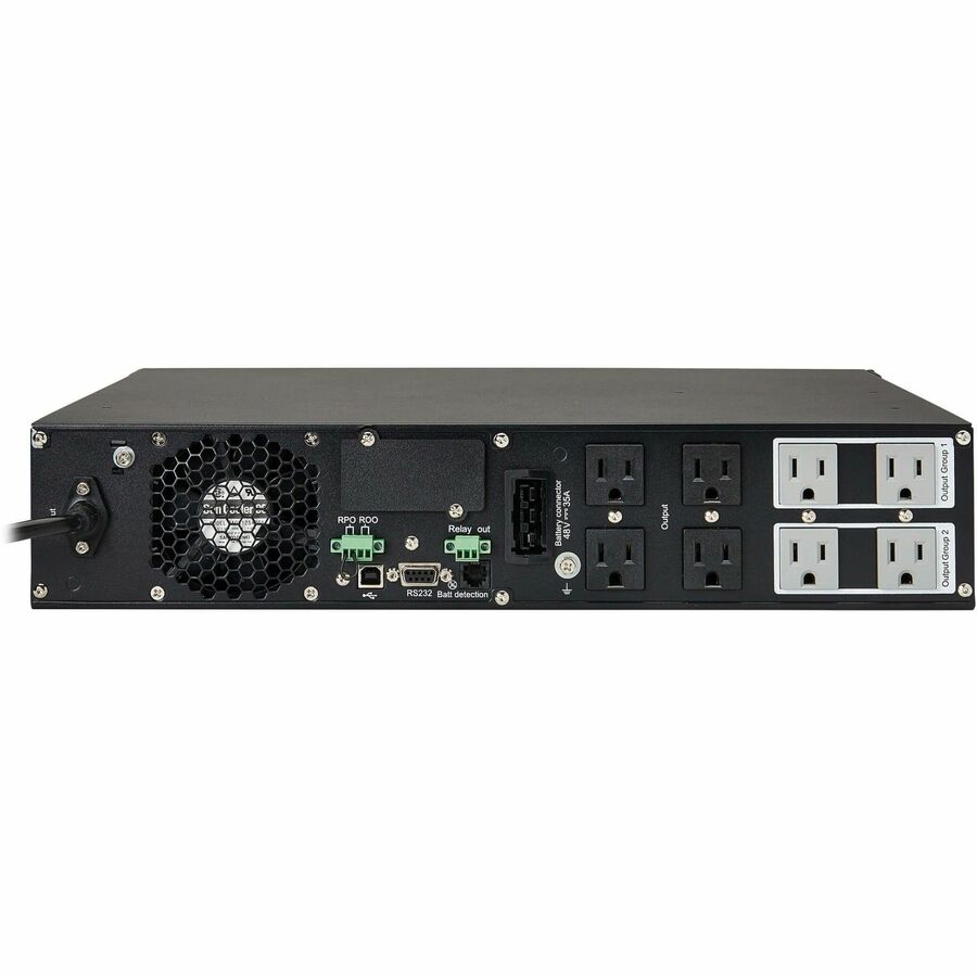 Eaton Tripp Lite Series SmartOnline 1500VA 1350W 120V Double-Conversion Sine Wave UPS - 8 Outlets, Extended Run, Network Card Option, LCD, USB, DB9, 2U Rack/Tower SU1500RTXLCD2U