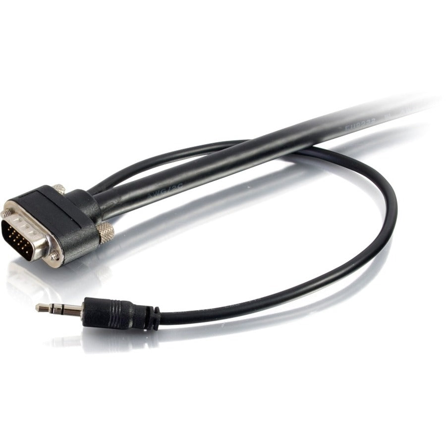 C2G 6ft Select VGA + 3.5mm Stereo Audio A/V Cable M/M - In-Wall CMG-Rated 50225
