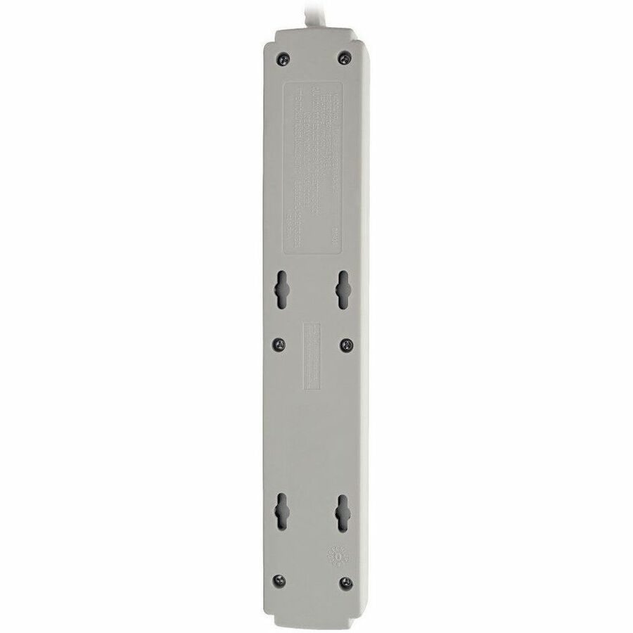Eaton Tripp Lite Series Protect It! 6-Outlet Surge Protector, 4 ft. (1.22 m) Cord, 790 Joules, Diagnostic LED, Light Gray Housing TLP604