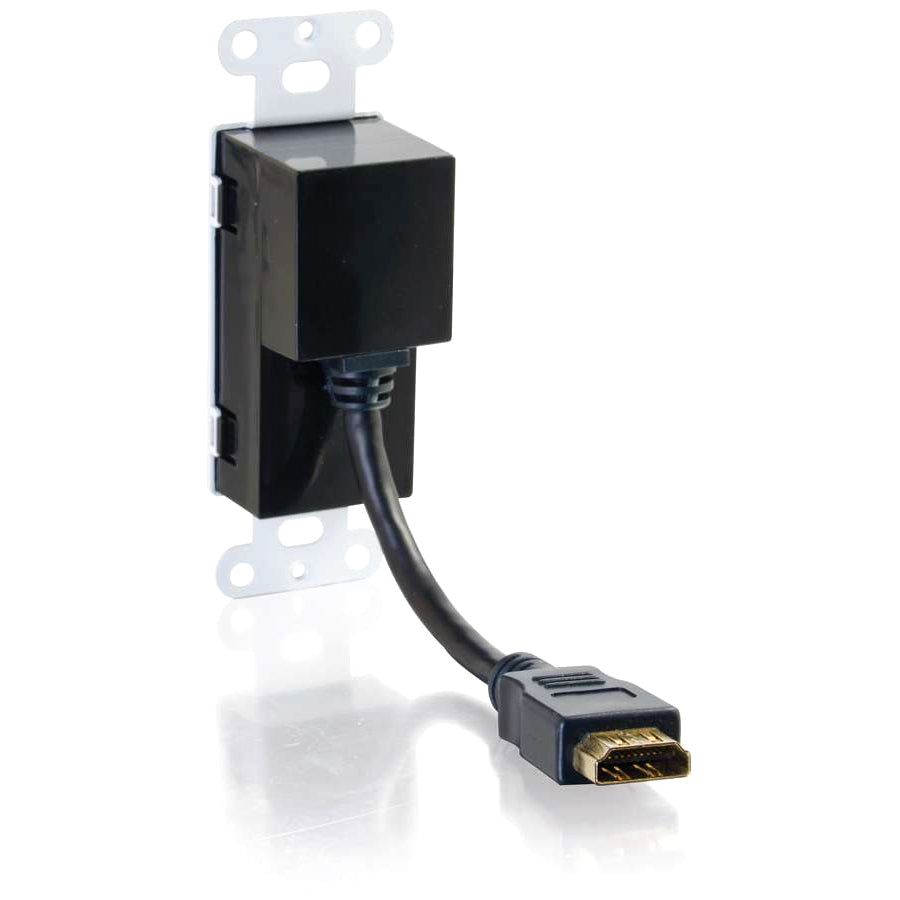 C2G HDMI Pass Through - Decorative Wall Plate - White 41043