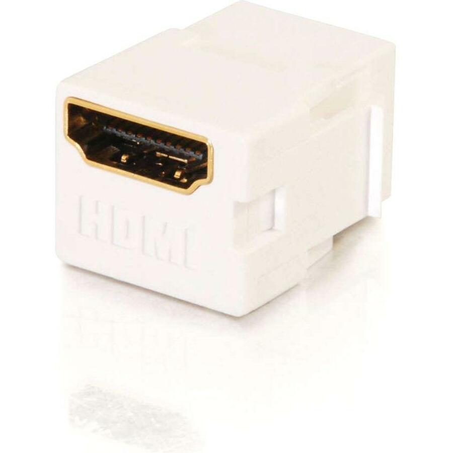 C2G Snap-In HDMI F/F Keystone Insert Module - White 03345