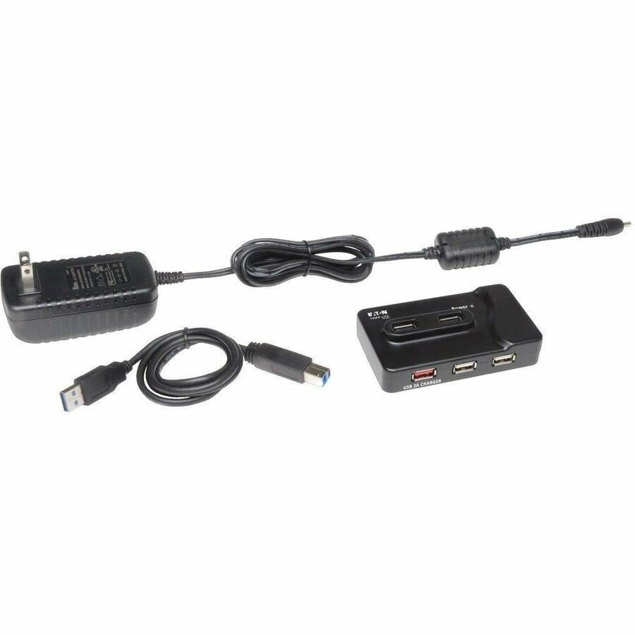 Eaton Tripp Lite Series 6-Port USB Charging Hub - USB 3.x (5Gbps) and USB 2.0, Dedicated Charging Port U360-412