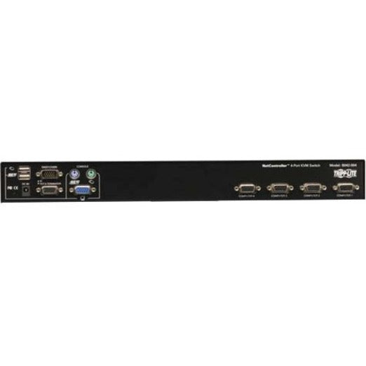 Tripp Lite by Eaton 4-Port 1U Rack-Mount USB/PS2 KVM Switch with On-Screen Display B042-004