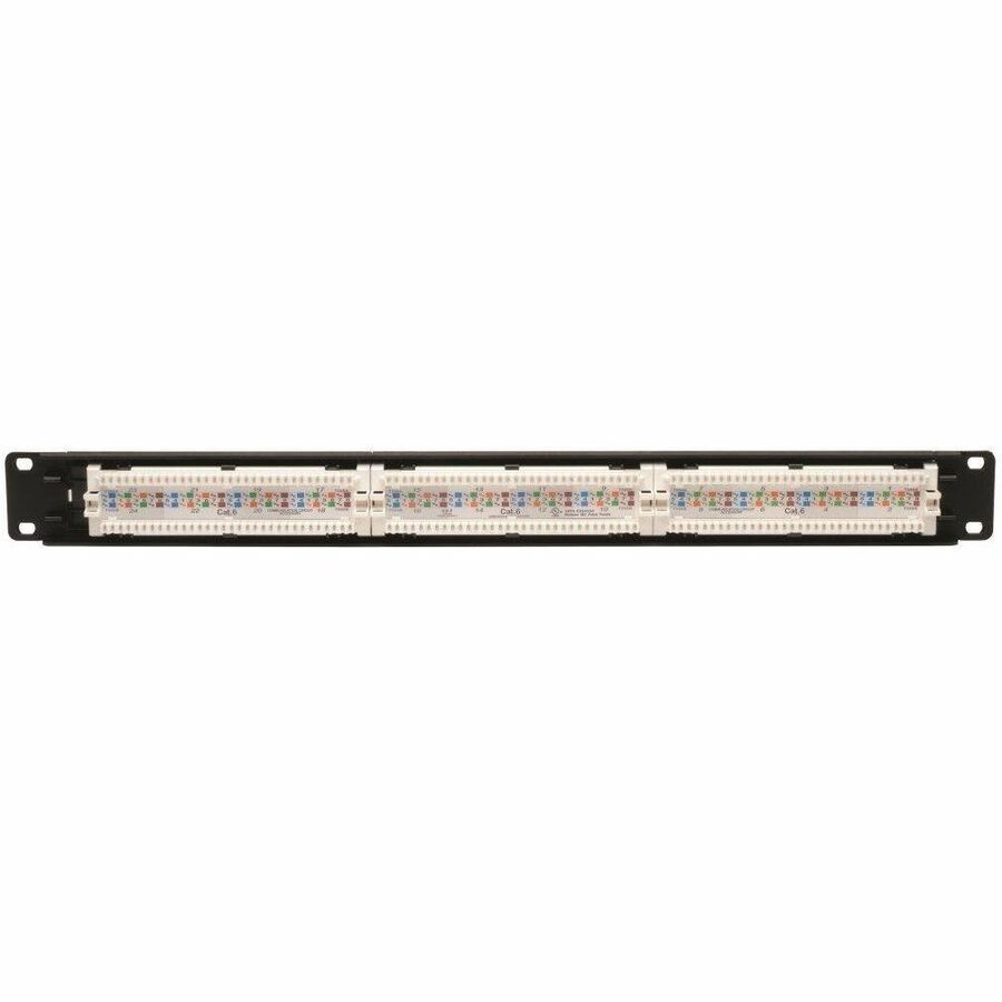 Eaton Tripp Lite Series 24-Port 1U Rack-Mount Cat6/Cat5 110 Patch Panel, 568B, RJ45 Ethernet, TAA N252-024