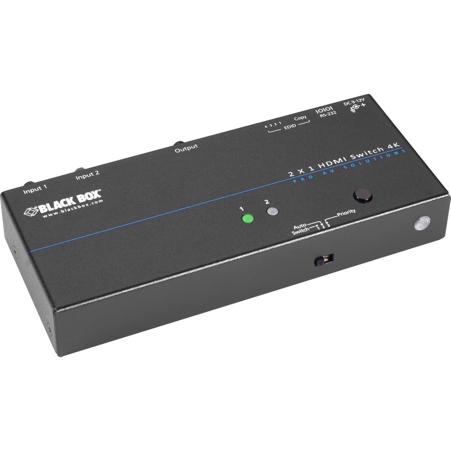 Black Box 4K HDMI Switch - 2 x 1 VSW-HDMI2X1-4K