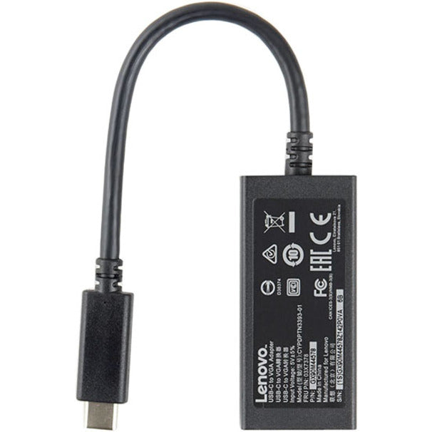 Lenovo USB-C to VGA Adapter 4X90M42956