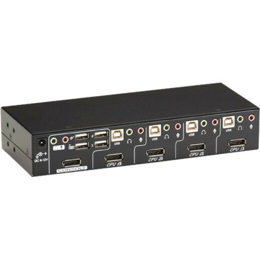 Black Box ServSwitch DT KVM Switch DisplayPort with USB and Audio, 4-Port KV9704A