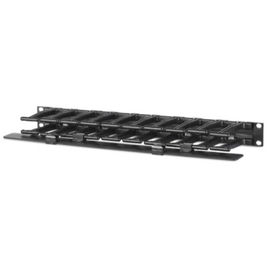 APC by Schneider Electric Horizontal Cable Manager, 1U x 4" Deep, Single-Sided with Cover AR8602A