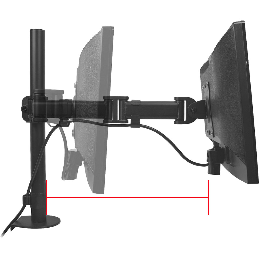 SIIG Dual Monitor Articulating Desk Mount - 13" to 27" CE-MT1822-S1