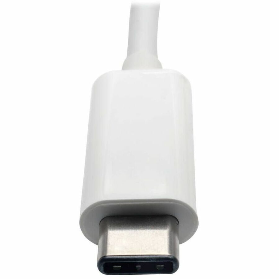 Eaton Tripp Lite Series USB-C Multiport Adapter, VGA, USB 3.x (5Gbps) Hub Port, Gigabit Ethernet and 60W PD Charging, White U444-06N-VGU-C