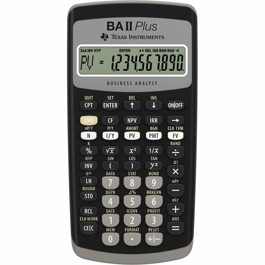 Texas Instruments BA II Plus Financial Calculator IIBAPL/TBL/1L1