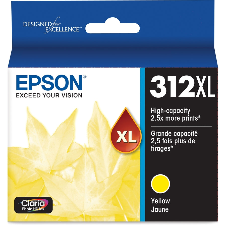 Epson Claria Photo HD T312XL Original Inkjet Ink Cartridge - Yellow Pack T312XL420-S
