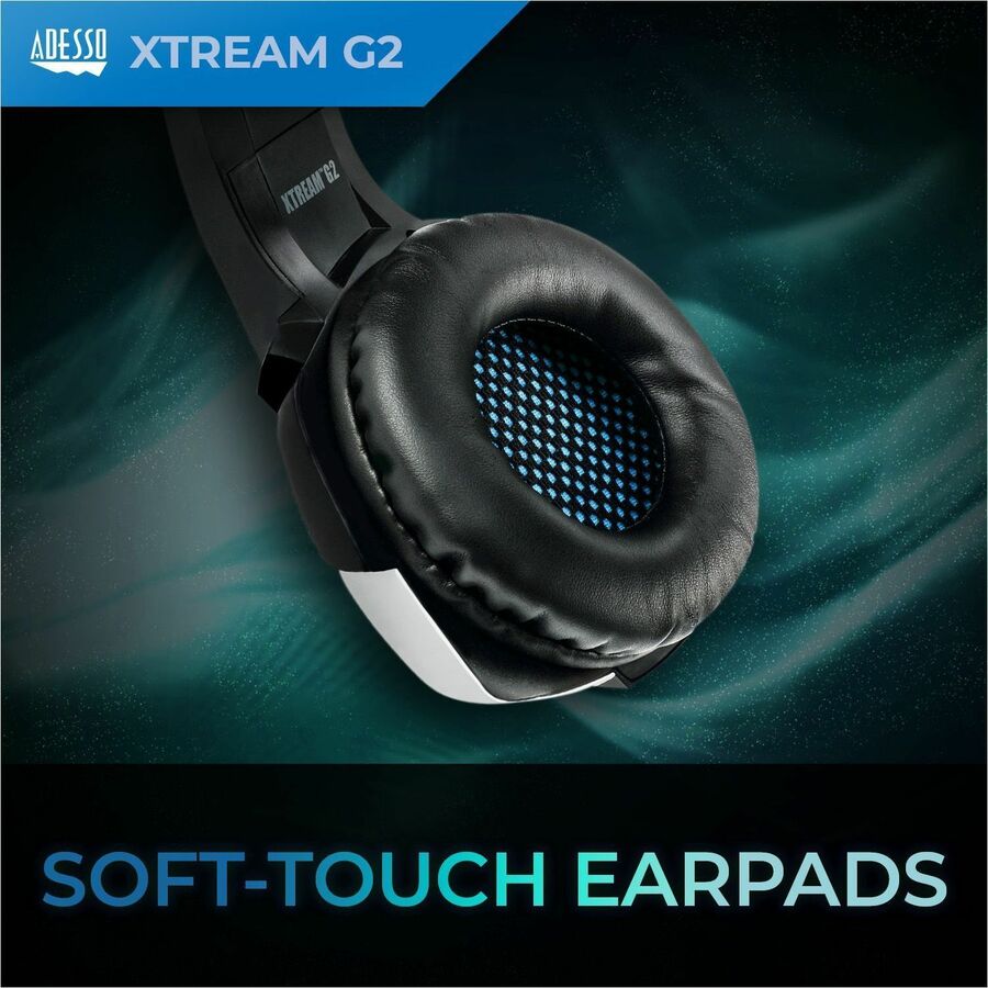 Adesso Stereo USB Gaming Headset with Microphone XTREAM G2