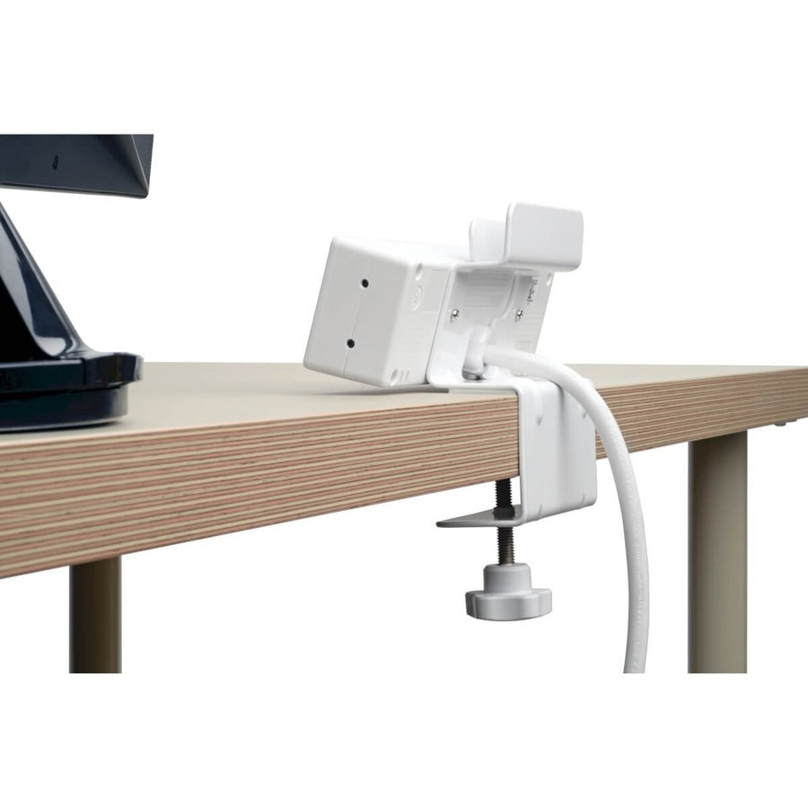 Tripp Lite by Eaton 3-Outlet Surge Protector with 2 USB Ports, 10 ft. (3.05 m) Cord - 510 Joules, Desk Clamp, White Housing TLP310USBCW