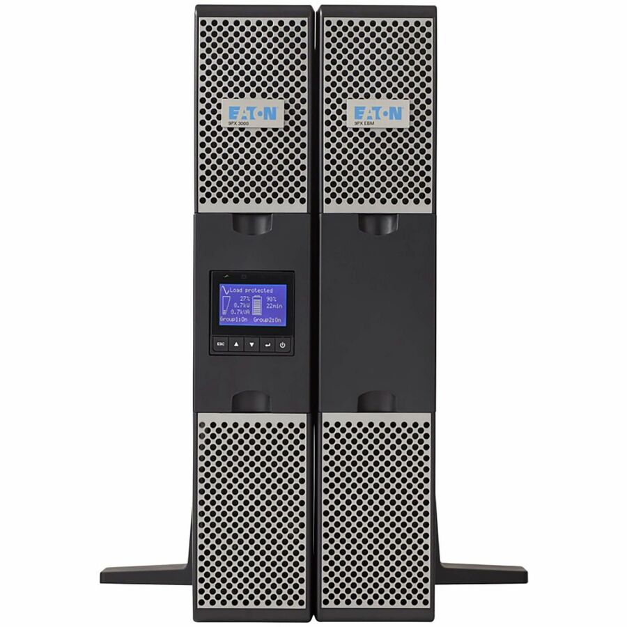 Eaton 9PX 1000VA 900W 208V Online Double-Conversion UPS - C14 Input, 8 C13 Outlets, Cybersecure Network Card Option, Extended Run, 2U Rack/Tower - Battery Backup 9PX1000GRT