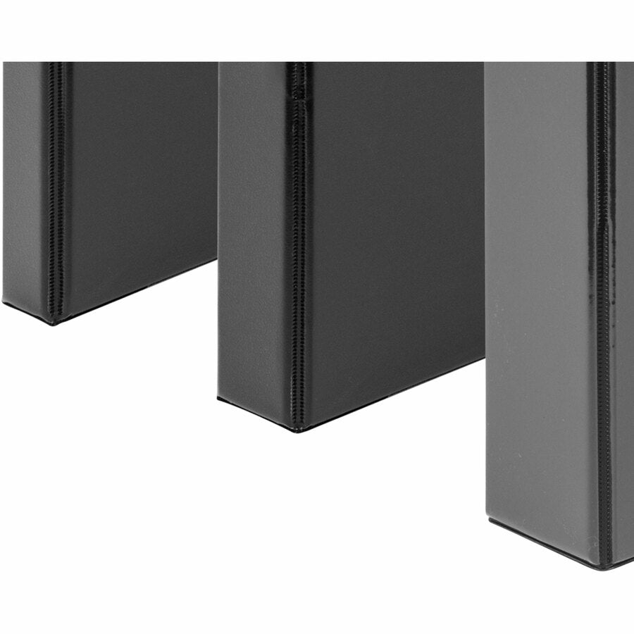 Samsill Durable 3 Ring Binder Made in the USA, 1-Inch Round Ring Binder, Holds 200 Sheets, Customizable Clear View Cover, White, 8 Pack (S88437) S88437