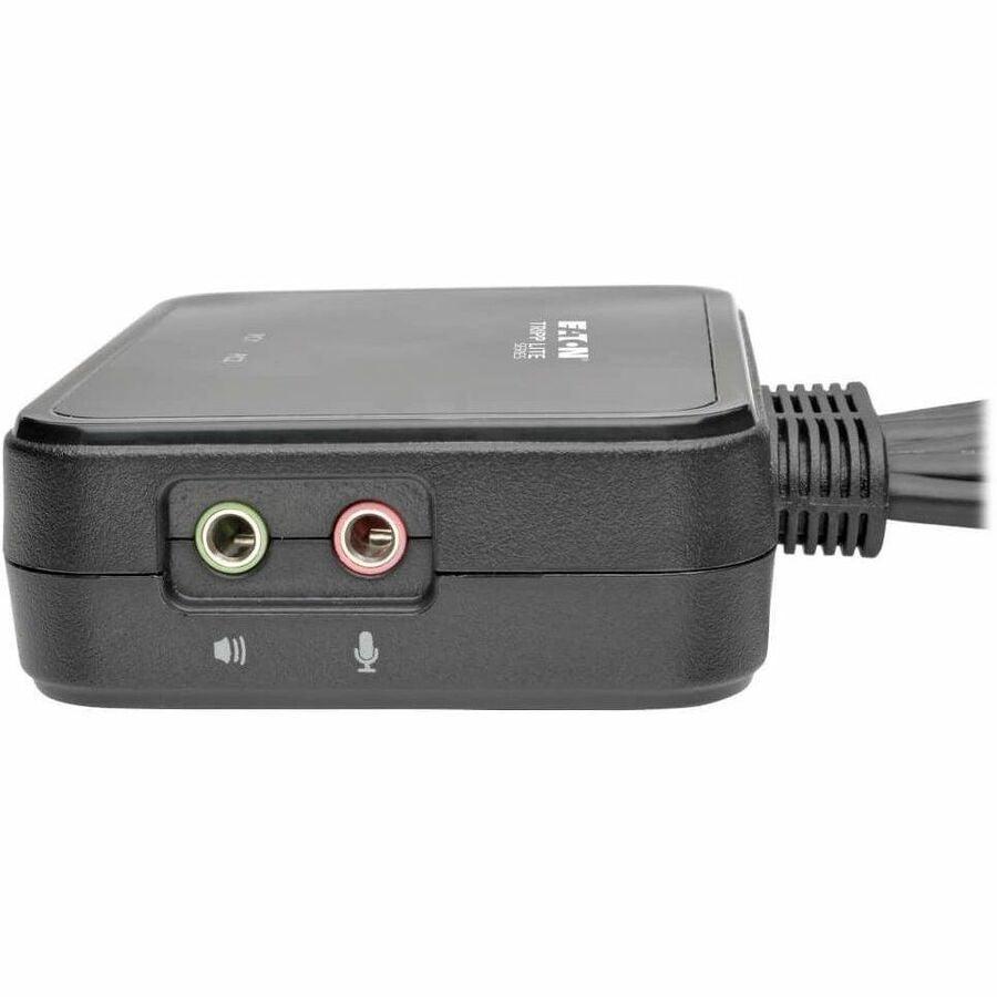 Eaton Tripp Lite Series 2-Port USB/HD Cable KVM Switch with Audio/Video, Cables and USB Peripheral Sharing B032-HUA2