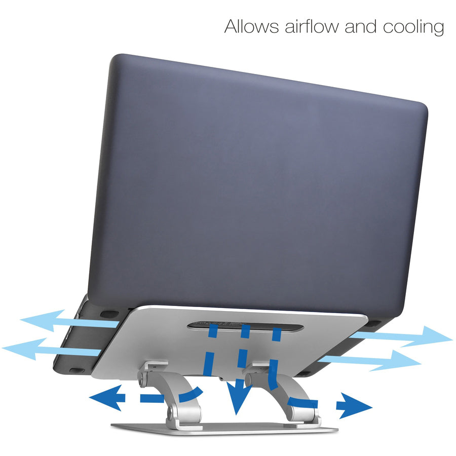 SIIG Adjustable Aluminum Laptop Stand for Macbook and PC CE-MT2C12-S1