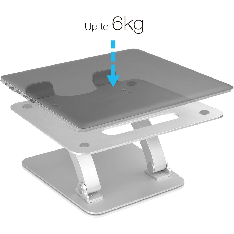 SIIG Adjustable Aluminum Laptop Stand for Macbook and PC CE-MT2C12-S1