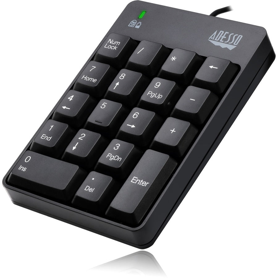 Adesso USB Spill Resistant 18-Key Numeric Keypad AKB-601UB