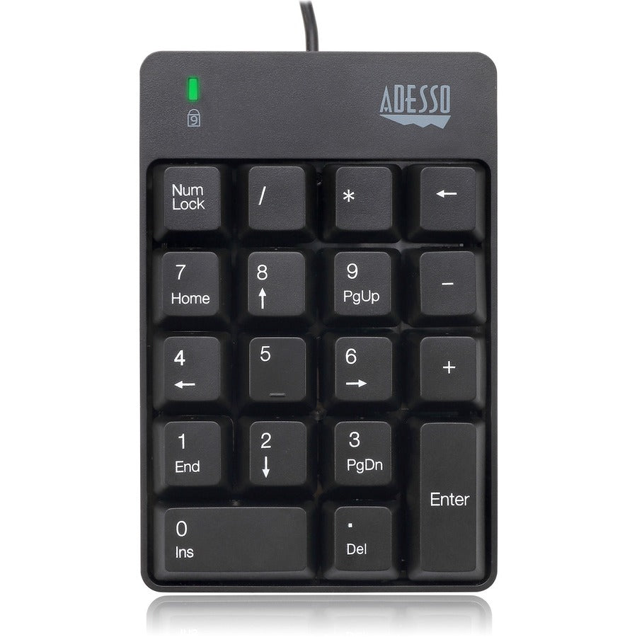 Adesso USB Spill Resistant 18-Key Numeric Keypad AKB-601UB