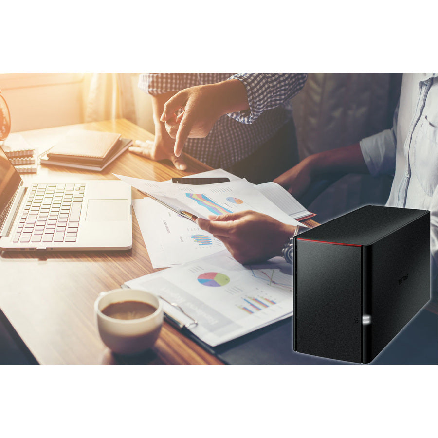 BUFFALO LinkStation SoHo 220 Home-Office NAS Storage 8TB Personal Cloud Hard Drives Included LS220D0802B