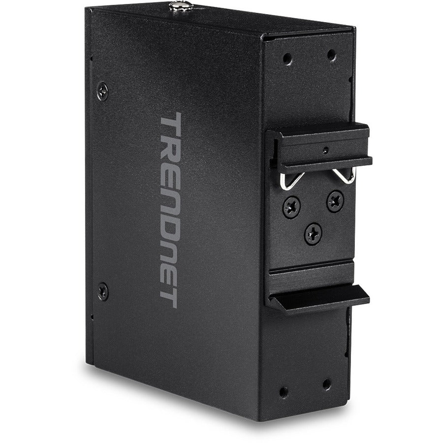 TRENDnet Industrial Gigabit PoE+ Extender, TI-E100, Single Port PoE, Power Over Ethernet, Supports PoE (15.4W) and PoE+ (30W), Extends 100m, Cascade 2 Units for Distance Up to 300m (984 ft.), IP30 TI-E100