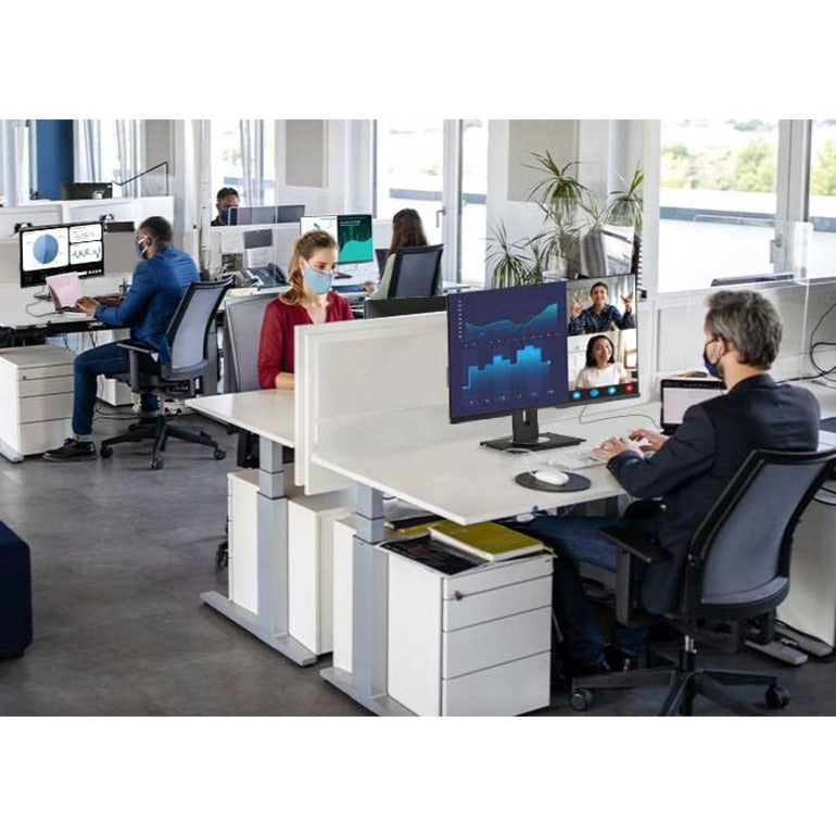 ViewSonic VG2456 24 Inch 1080p Monitor with USB C 3.2, Docking Built-In Gigabit Ethernet and 40 Degree Tilt Ergonomics for Home and Office VG2456