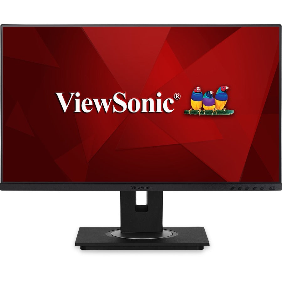 ViewSonic VG2456 24 Inch 1080p Monitor with USB C 3.2, Docking Built-In Gigabit Ethernet and 40 Degree Tilt Ergonomics for Home and Office VG2456