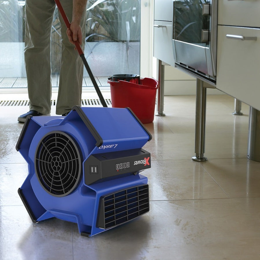 Lasko X-Blower Multi-Position Utility Blower Fan in Blue Color X12905