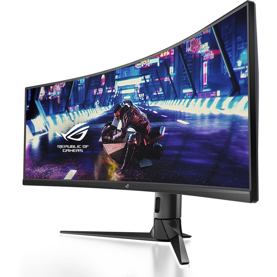 Asus ROG Strix XG49VQ 49" Class Double Full HD (DFHD) Curved Screen Gaming LCD Monitor - 32:9 - Black XG49VQ