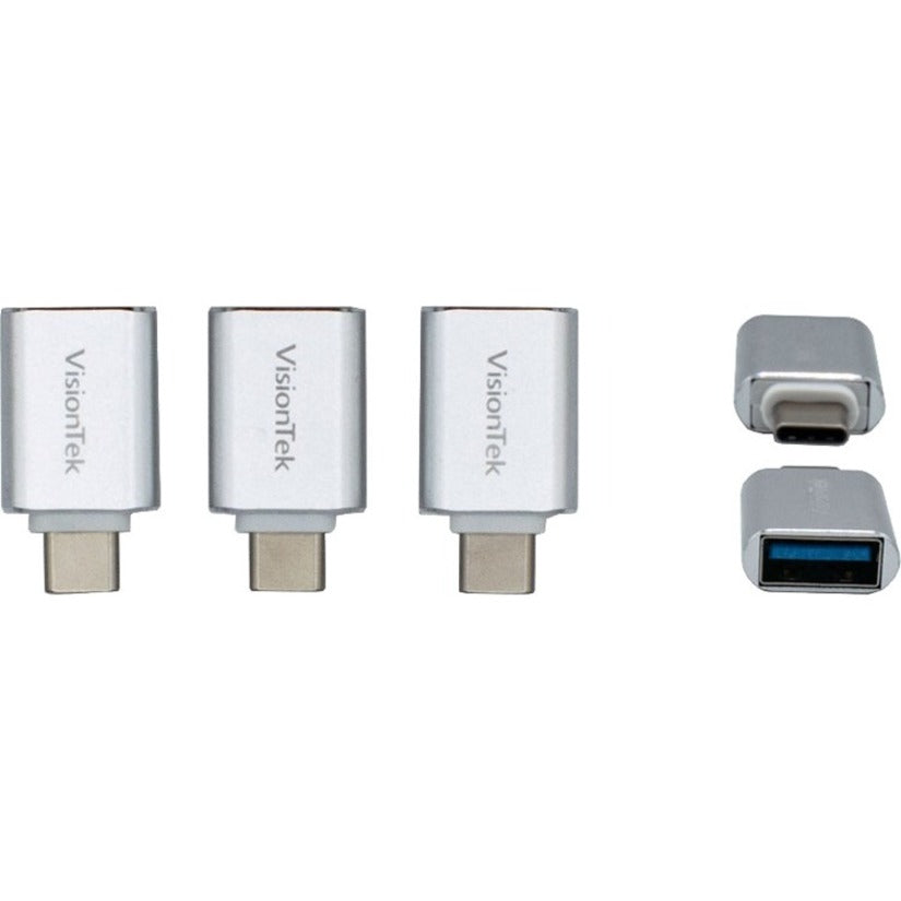 VisionTek USB-C to USB-A (M/F) 3 Pack Adapters 901224