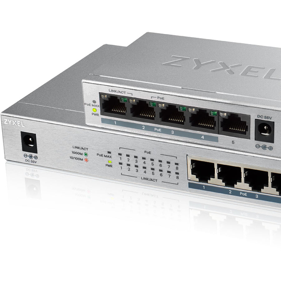ZYXEL 8-Port GbE Unmanaged PoE Switch GS1008HP