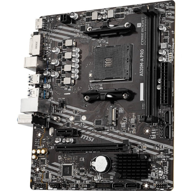 MSI A520M-A PRO Desktop Motherboard - AMD A520 Chipset - Socket AM4 - Micro ATX A520MAPRO